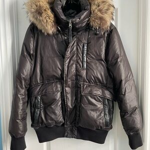 Mackage Down Jacket With Real Fur Hood